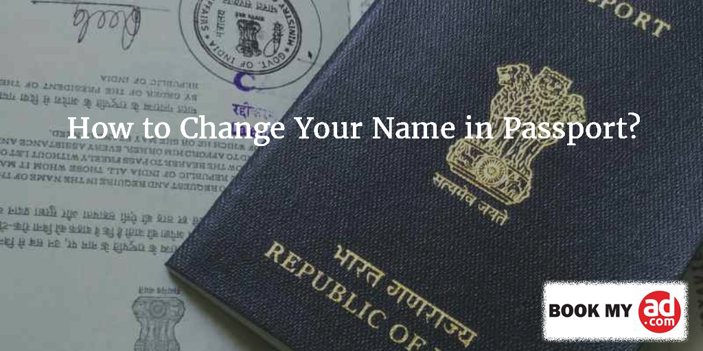 Procedure to give name change classified ad in Times of India